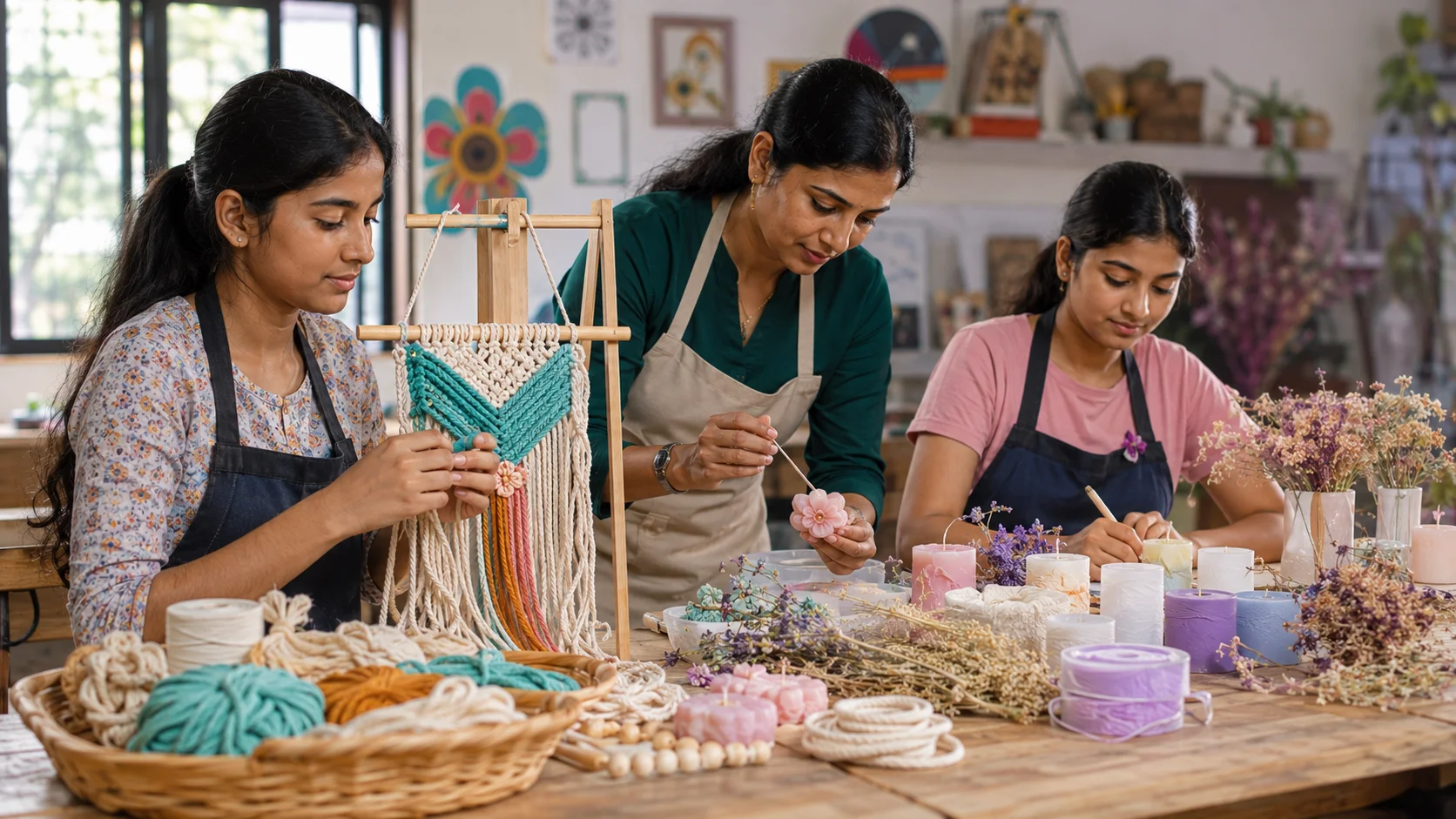 Art & Craft class at B.P. Jain Skill Development Centre