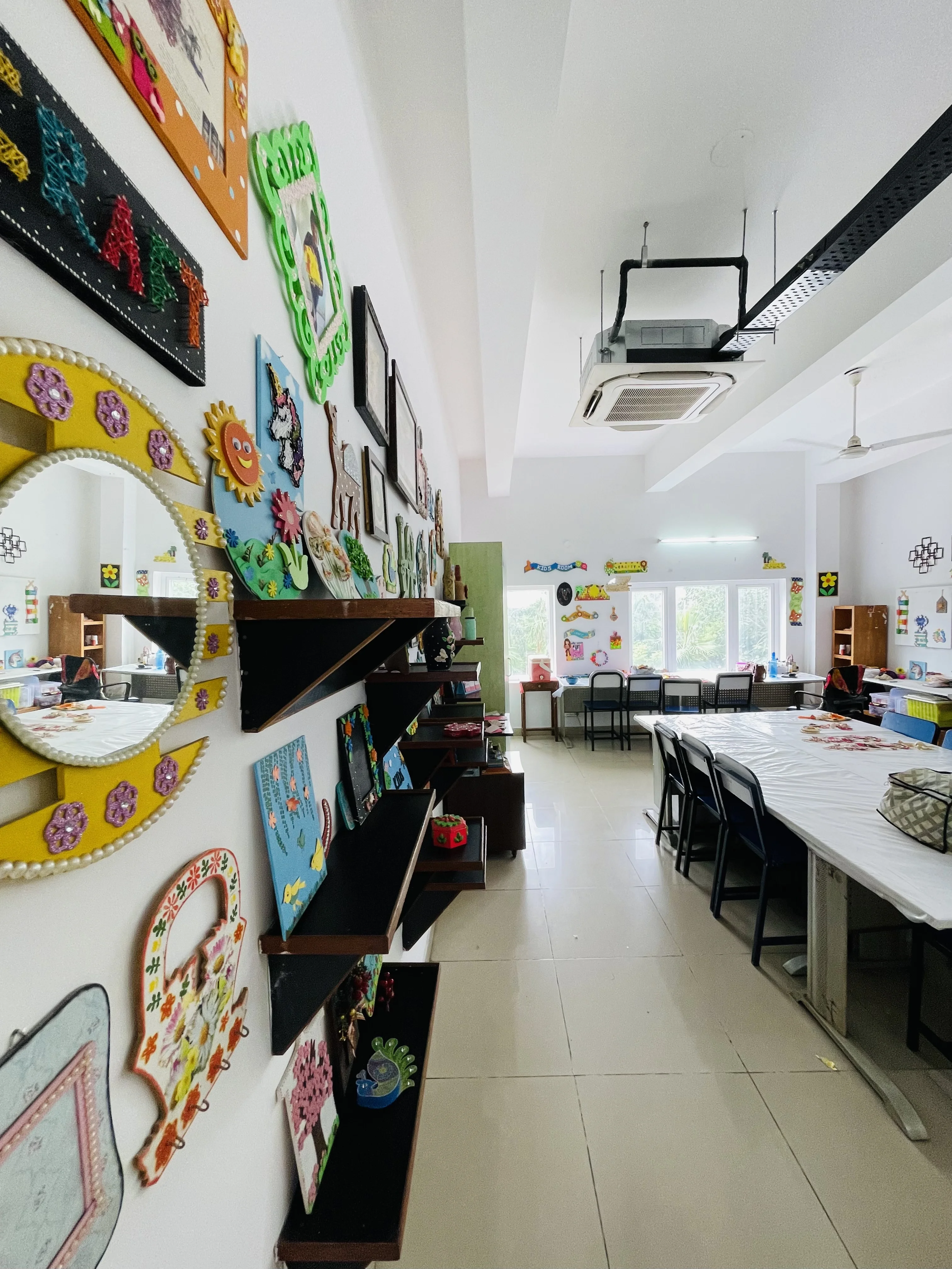 A Wall Full of Craft at B.P. Jain Skill Development Centre