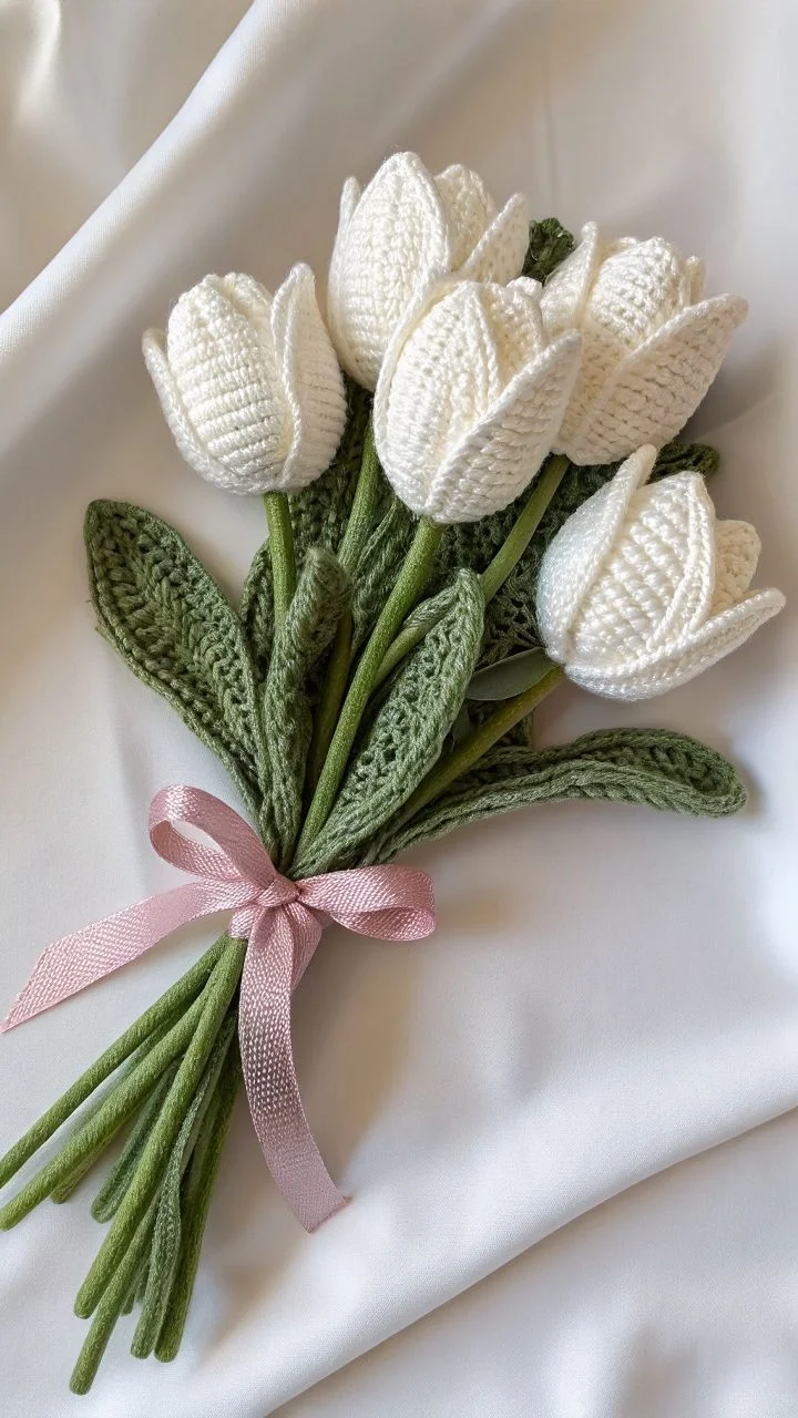 White Tulip Bouquet
